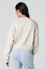 Los Angeles Embroidered Cropped Fleece Sweatshirt sold by Charlotte Russe