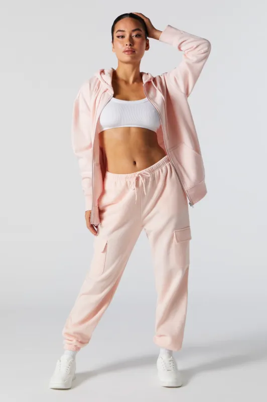 Soft Fleece Cargo Jogger sold by Charlotte Russe