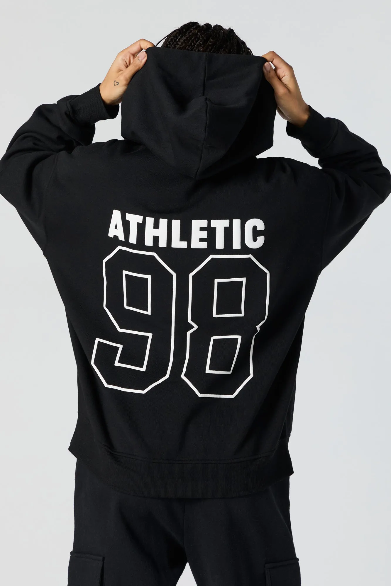 Embroidered Fleece Hoodie sold by Charlotte Russe product image thumbnail 5