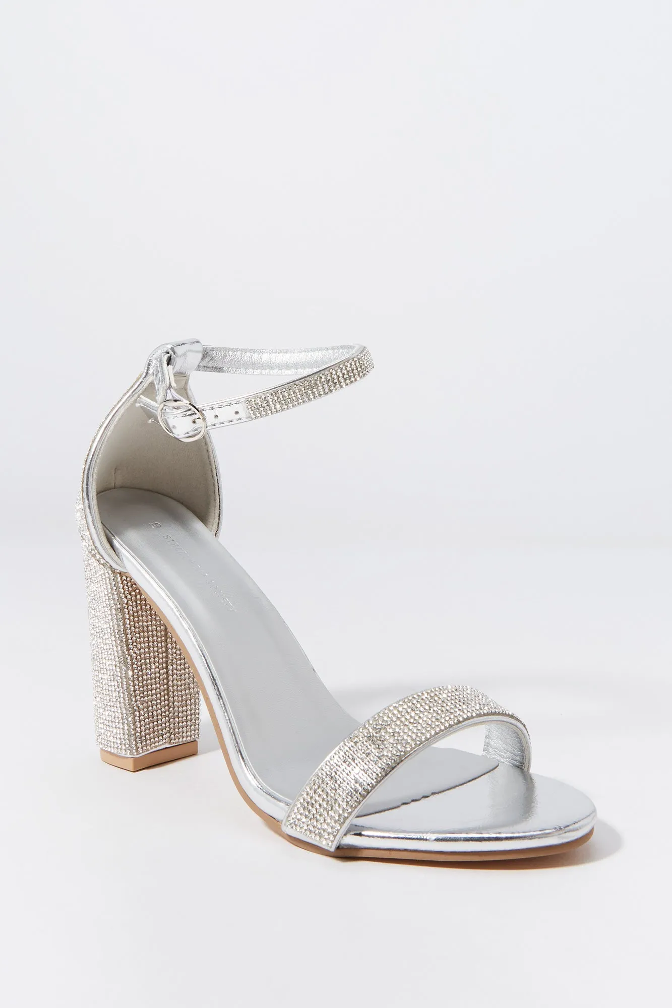 Silver Rhinestone High Heel sold by Charlotte Russe product image thumbnail 2