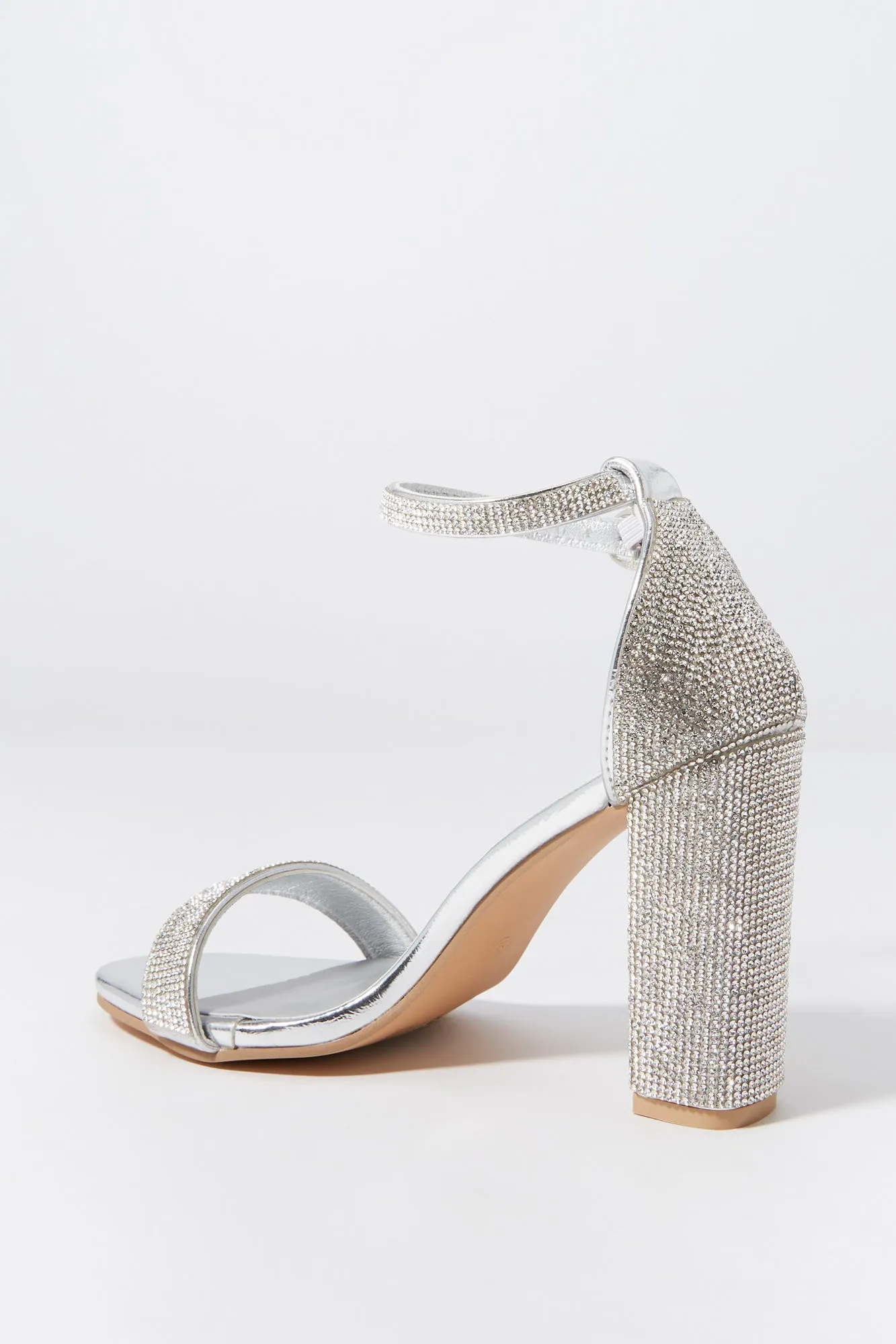 Silver Rhinestone High Heel sold by Charlotte Russe product image thumbnail 3