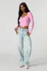 Ribbed Corset Long Sleeve Top sold by Charlotte Russe