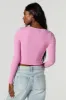 Ribbed Corset Long Sleeve Top sold by Charlotte Russe