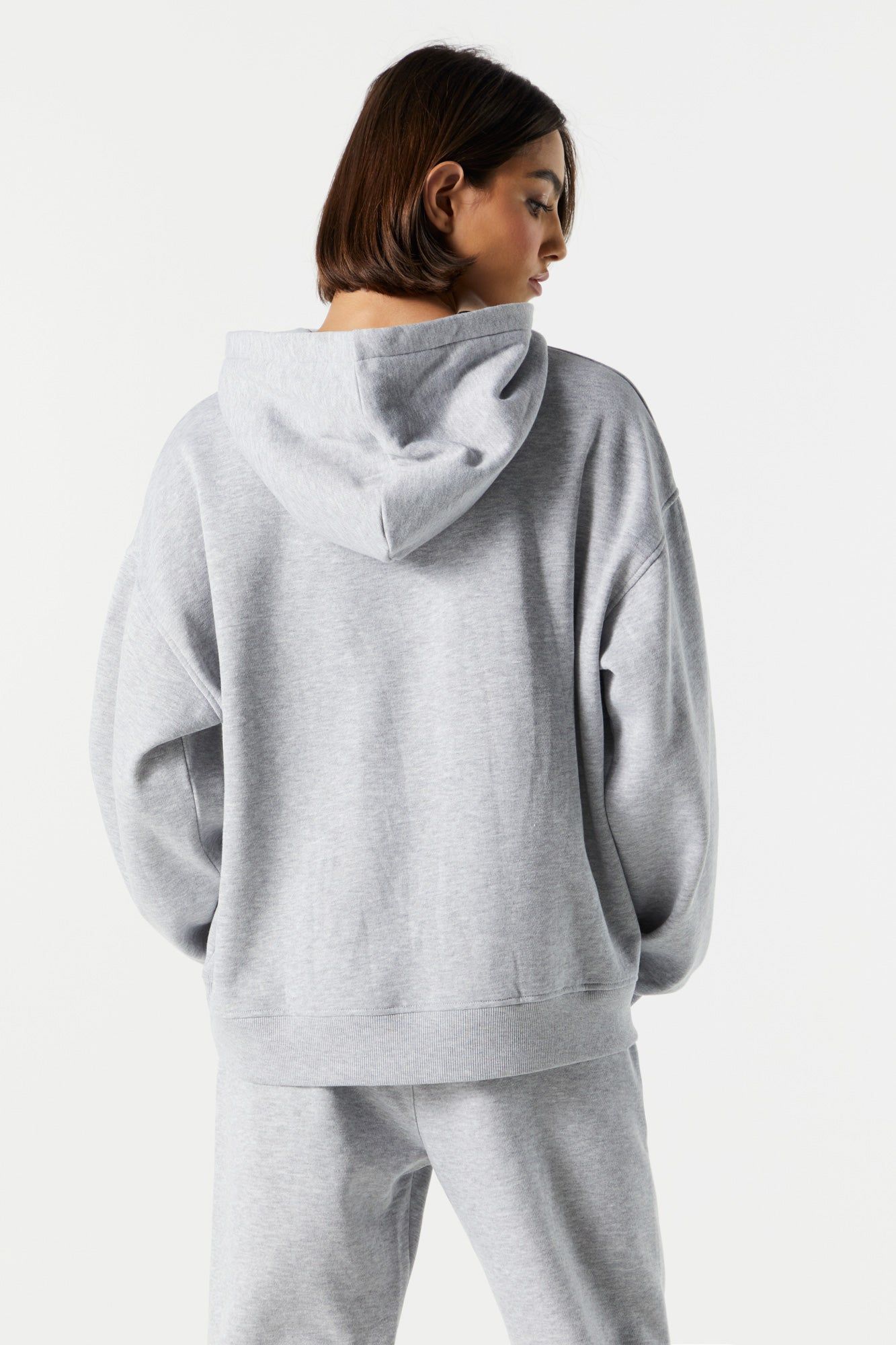Solid Fleece Oversized Hoodie sold by Charlotte Russe product image thumbnail 2