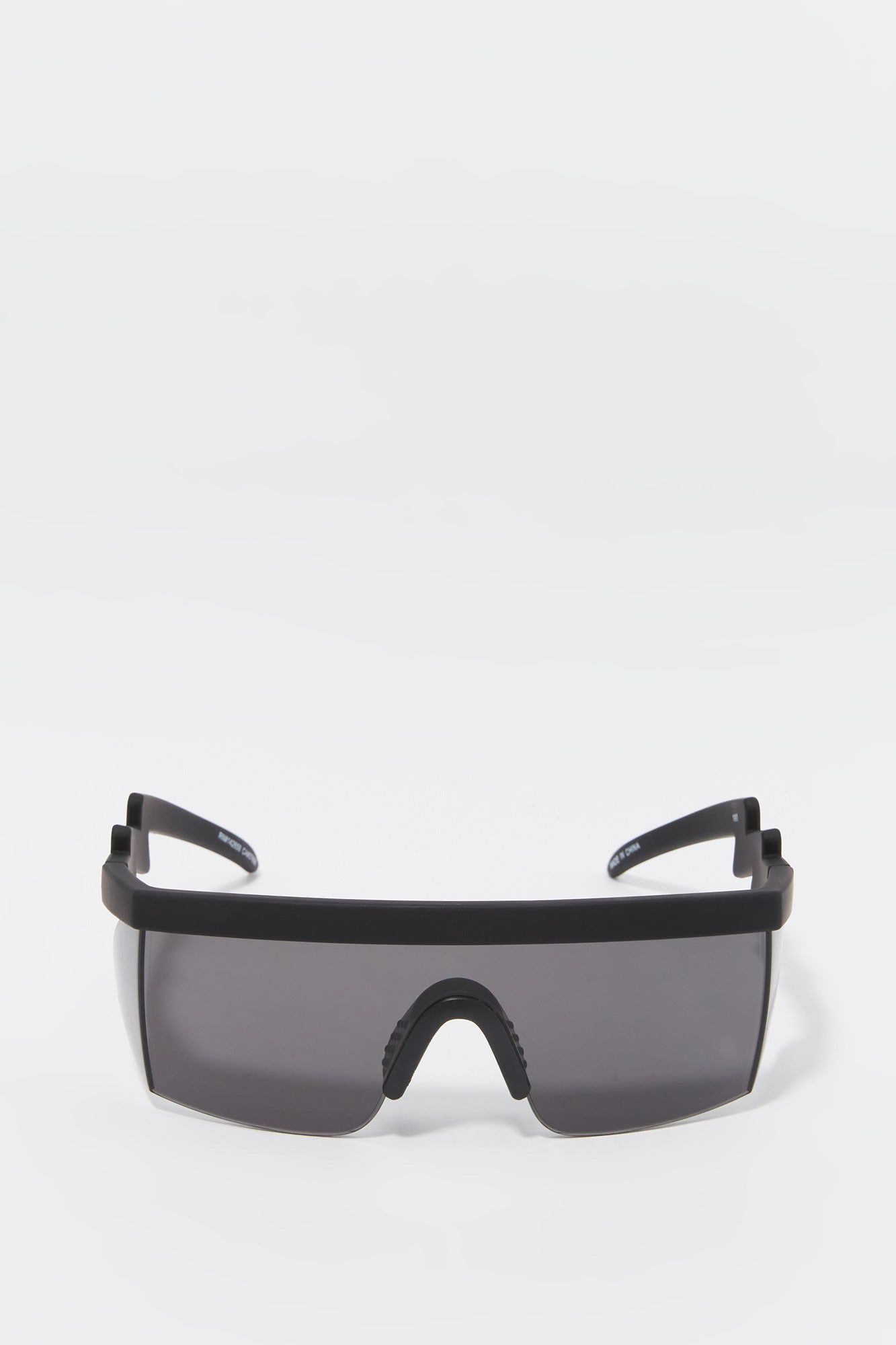 Paint Splatter Sporty Shield Sunglasses sold by Charlotte Russe product image thumbnail 4