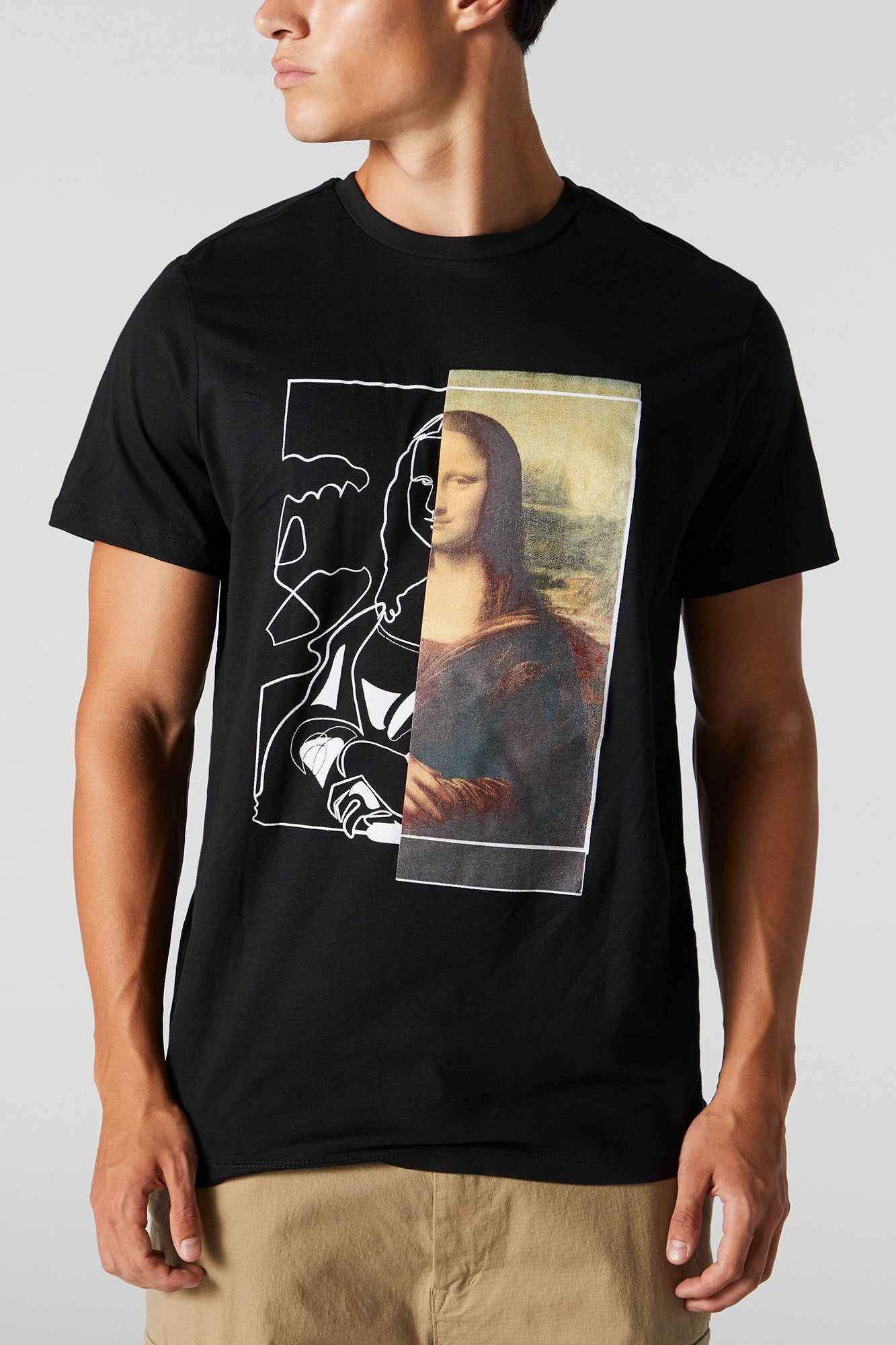 Mona Lisa Graphic T-Shirt sold by Charlotte Russe product image thumbnail 2