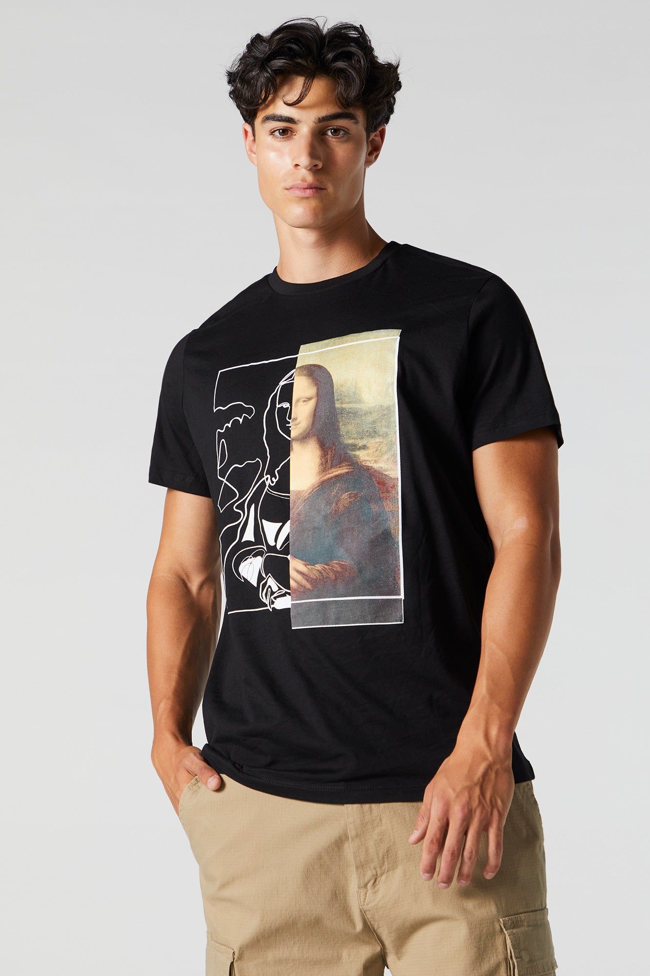 Mona Lisa Graphic T-Shirt sold by Charlotte Russe