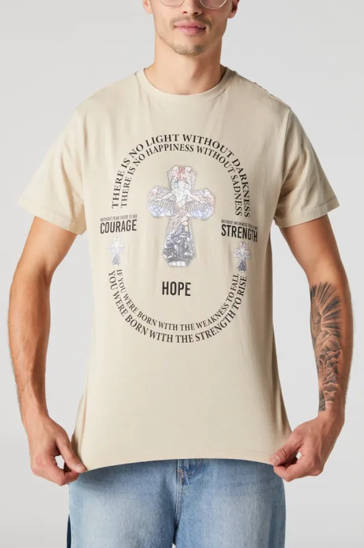 No Light Without Darkness Graphic T-Shirt sold by Charlotte Russe