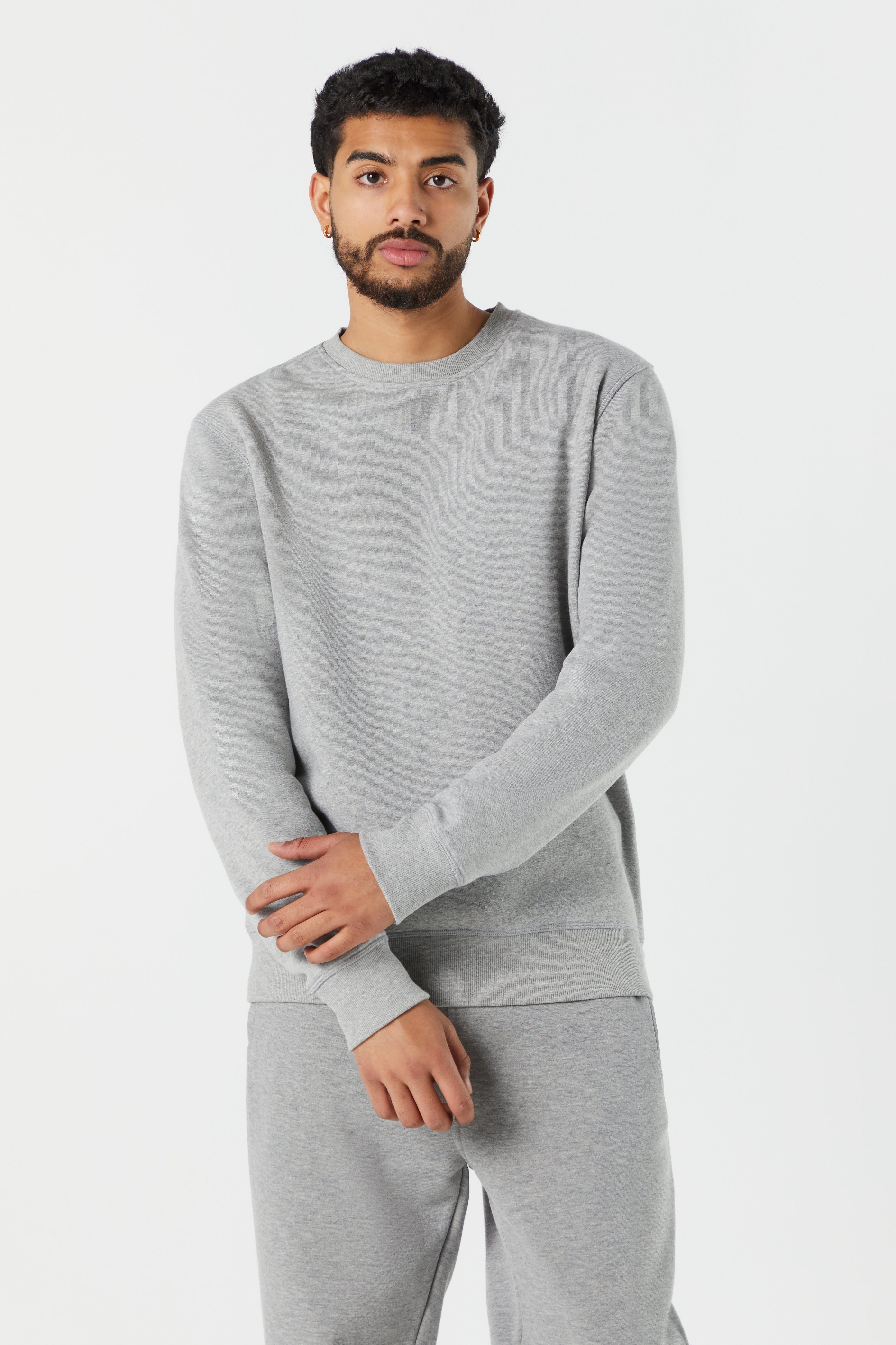 Solid Fleece Sweatshirt sold by Charlotte Russe product image thumbnail 4