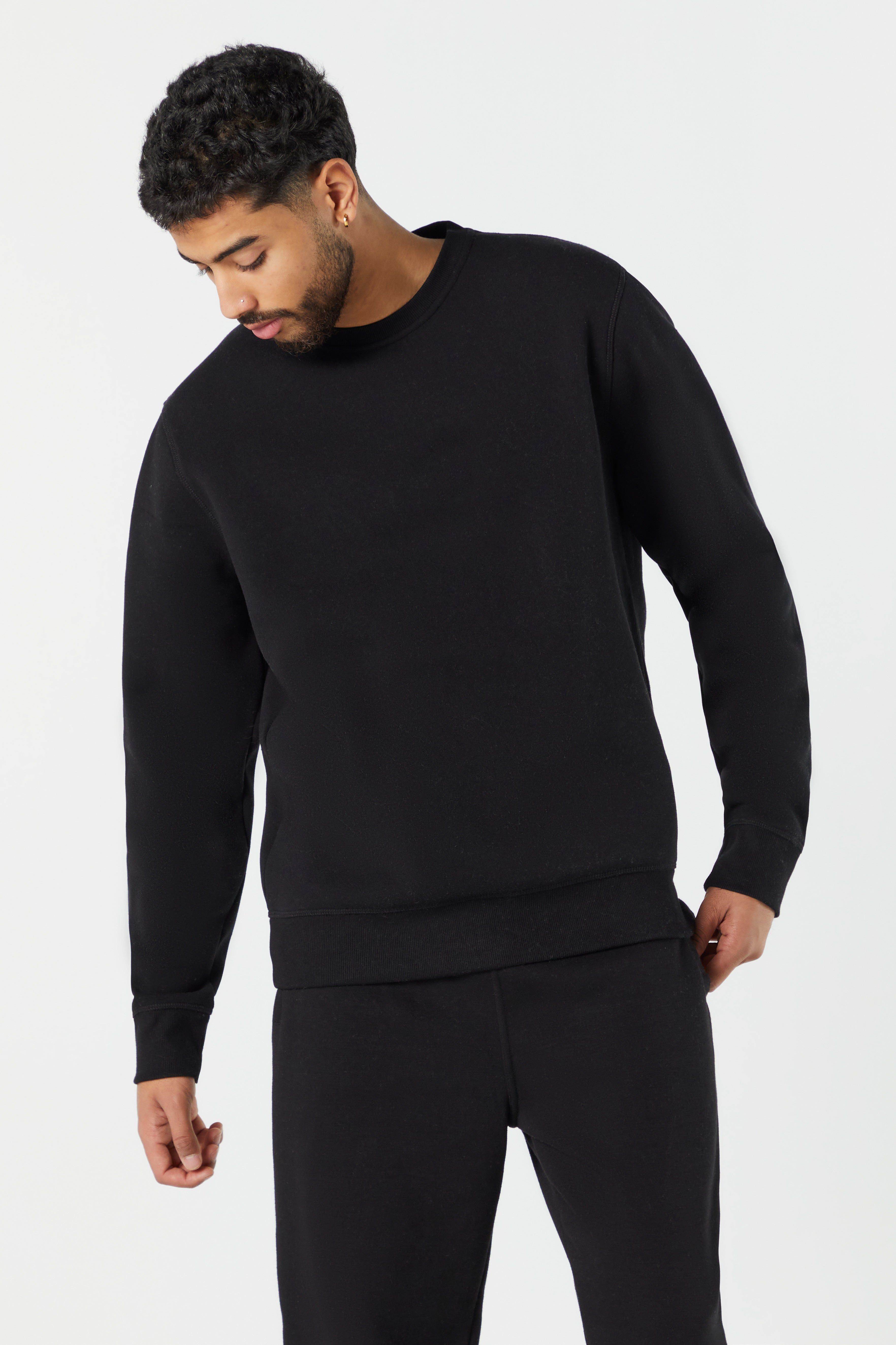 Solid Fleece Sweatshirt sold by Charlotte Russe