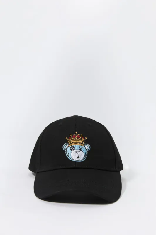 King Bear Embroidered Baseball Hat sold by Charlotte Russe