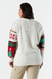 Teddy Bear Christmas Knit Cardigan sold by Charlotte Russe