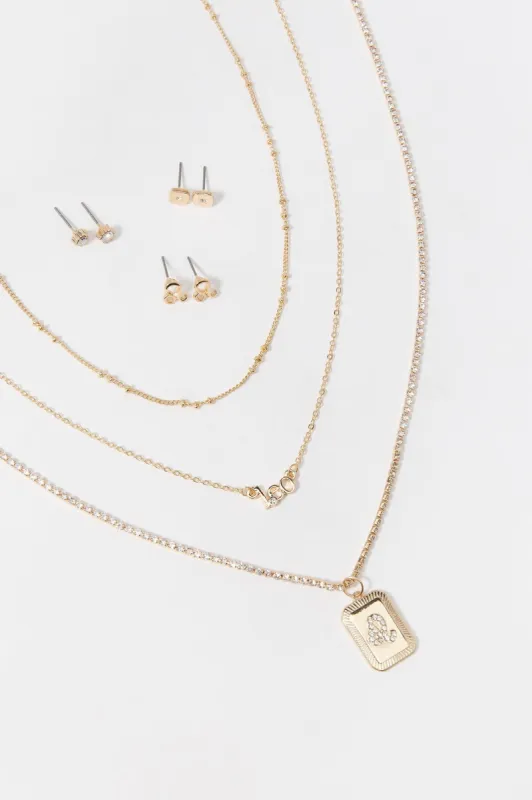 Leo Zodiac Necklace And Earrings Set (6 Pack) sold by Charlotte Russe