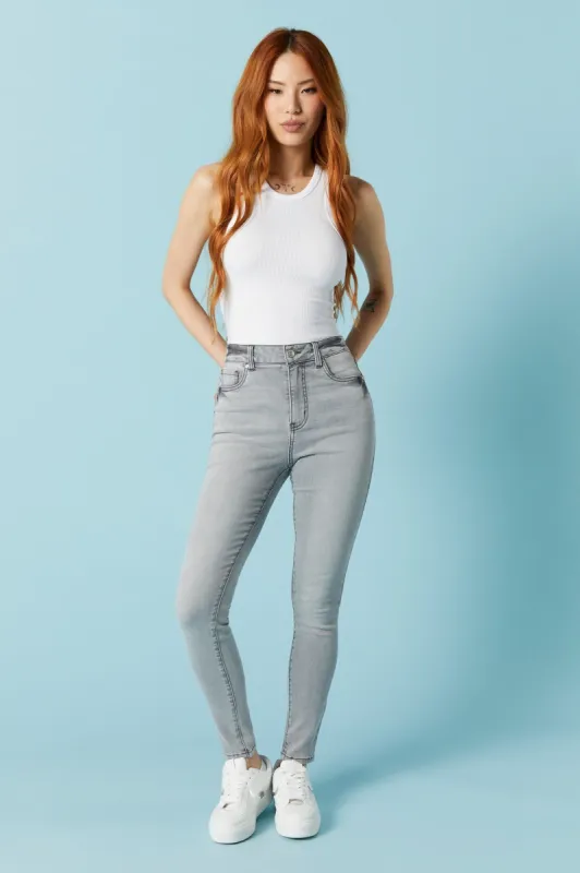 Miami Gray Wash Skinny Jean sold by Charlotte Russe