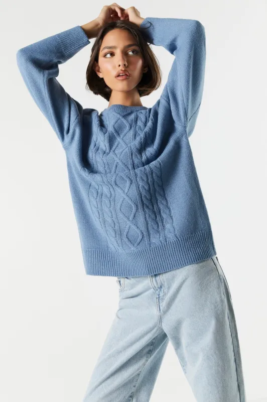 Cable Knit Sweater sold by Charlotte Russe