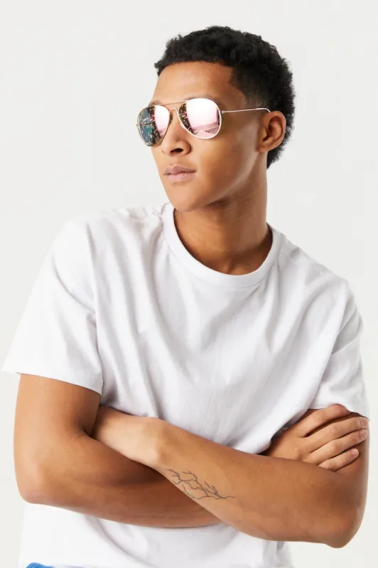 Gold Arm Aviator Sunglasses sold by Charlotte Russe