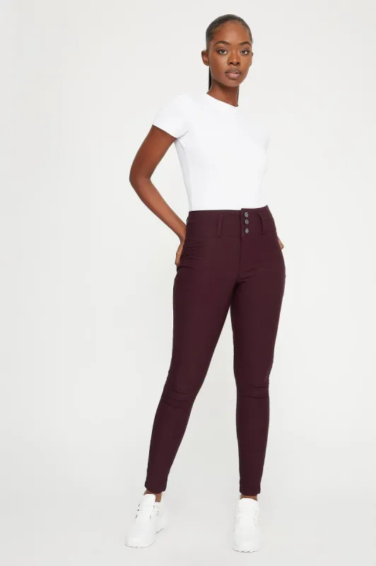 Jeans Ajustados Levanta Cola Cintura Ultra Alta 3 Botones sold by Charlotte Russe
