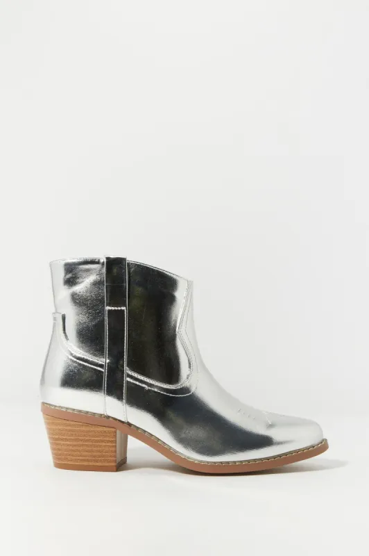 Metallic Cowboy Boot sold by Charlotte Russe