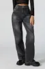 Black Vintage Wash High Rise Wide Leg Jean sold by Charlotte Russe