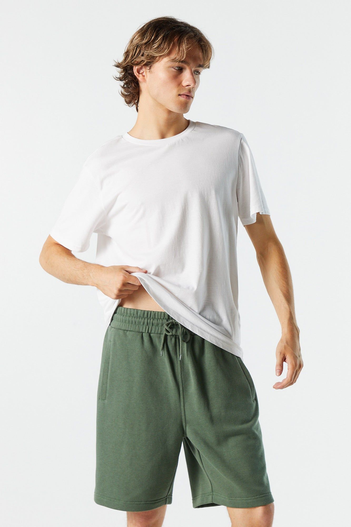 Solid Fleece Short sold by Charlotte Russe product image thumbnail 2