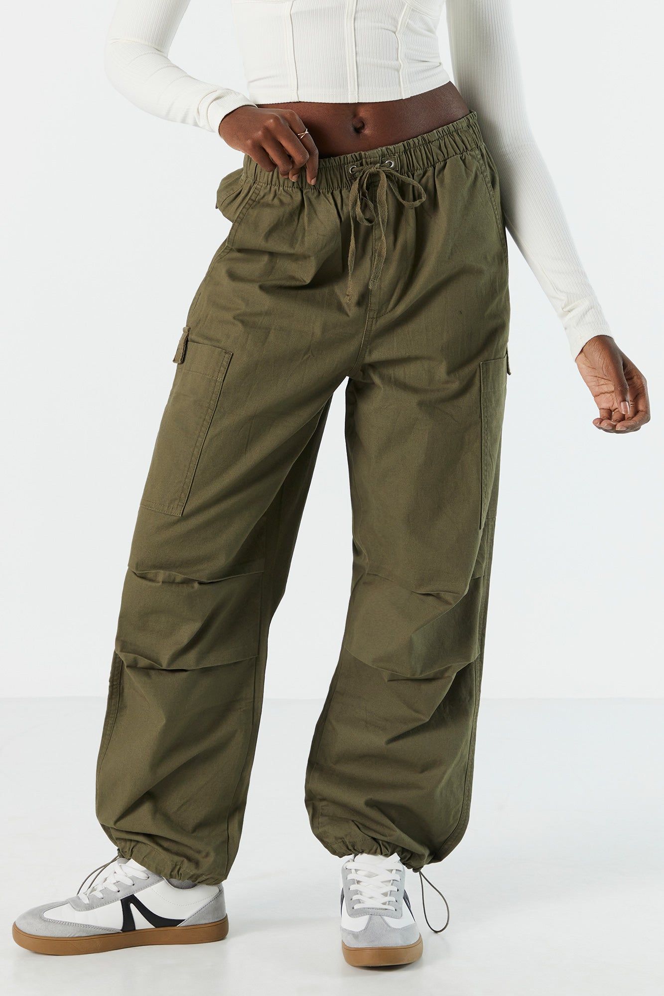 Canvas Cargo Parachute Pant sold by Charlotte Russe product image thumbnail 18