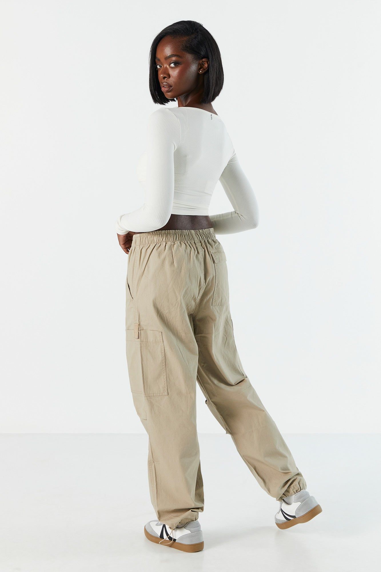Canvas Cargo Parachute Pant sold by Charlotte Russe product image thumbnail 16