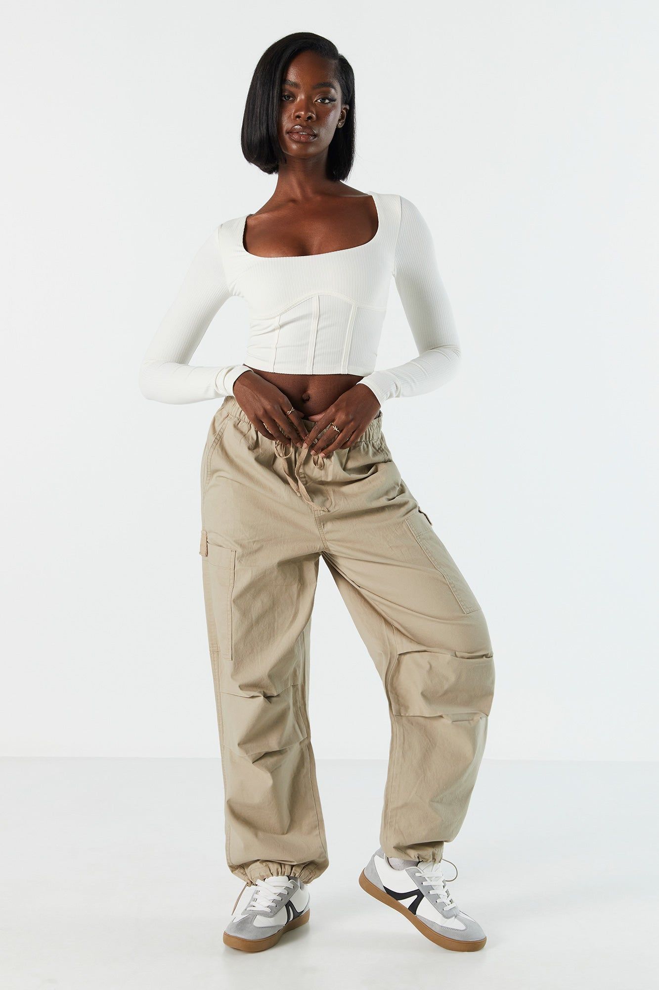 Canvas Cargo Parachute Pant sold by Charlotte Russe product image thumbnail 15