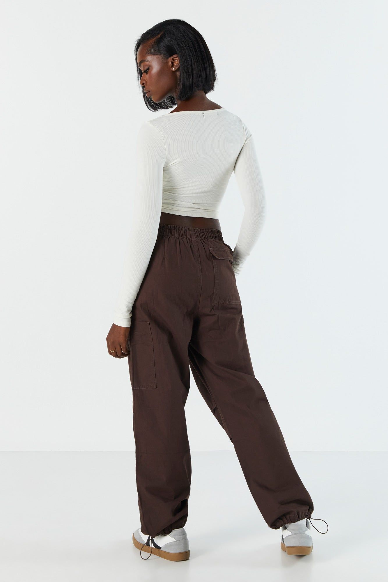 Canvas Cargo Parachute Pant sold by Charlotte Russe product image thumbnail 4