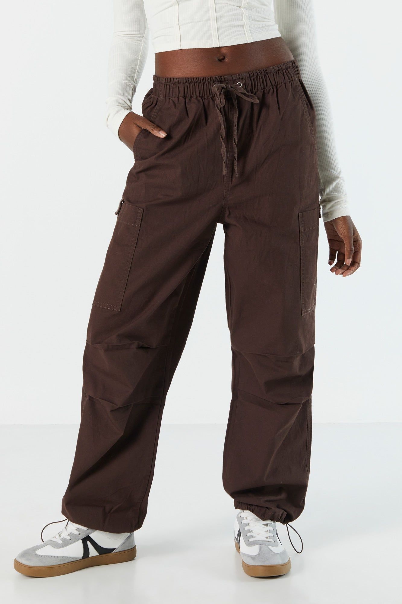 Canvas Cargo Parachute Pant sold by Charlotte Russe product image thumbnail 2