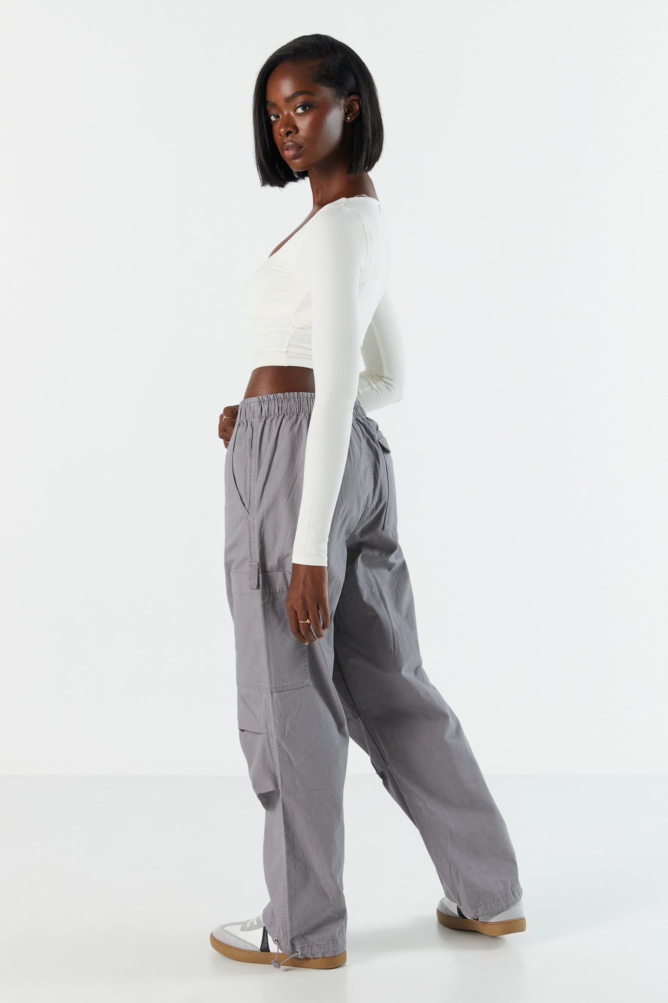 Canvas Cargo Parachute Pant sold by Charlotte Russe product image thumbnail 12