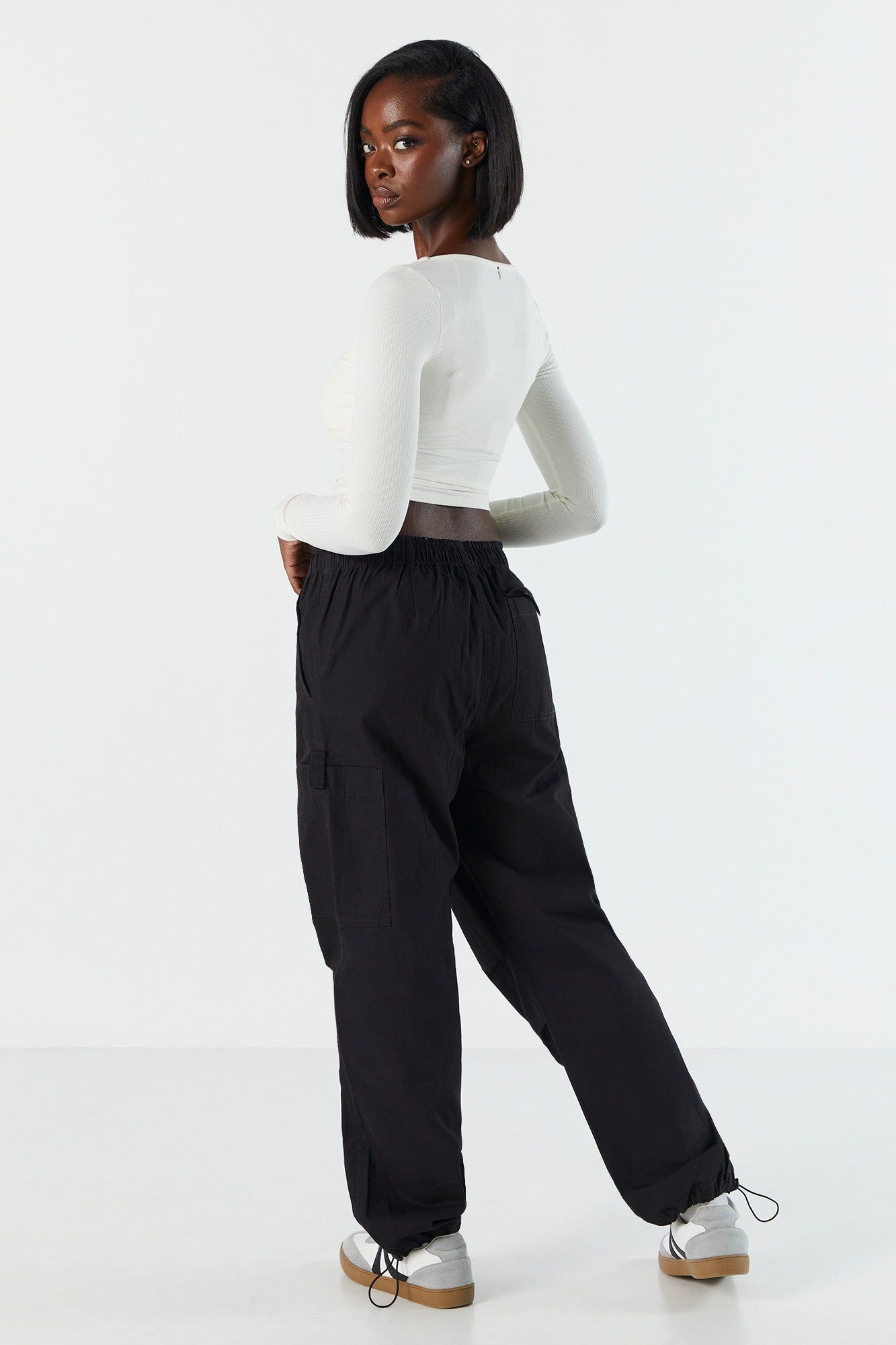 Canvas Cargo Parachute Pant sold by Charlotte Russe product image thumbnail 8