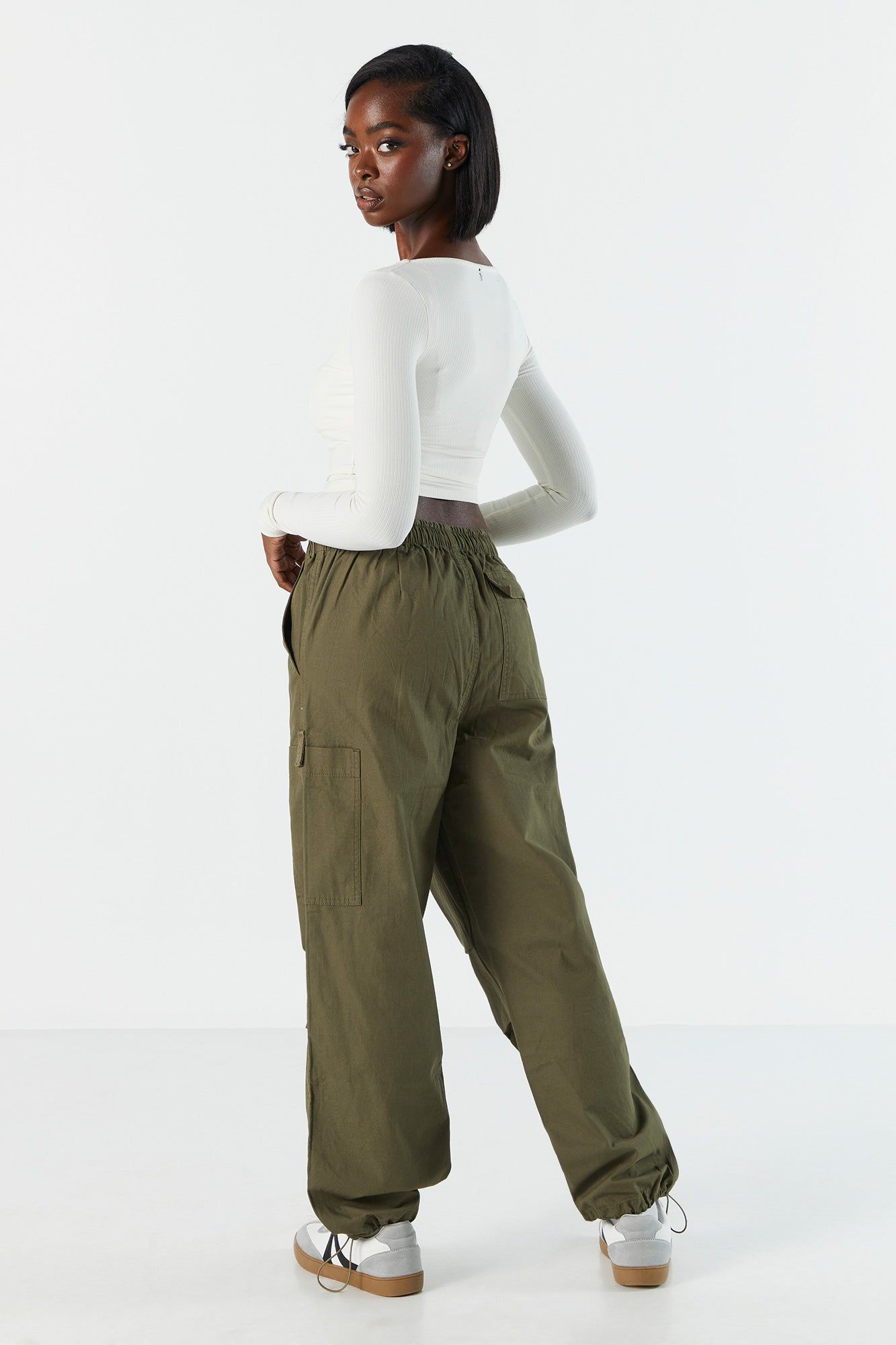 Canvas Cargo Parachute Pant sold by Charlotte Russe product image thumbnail 20