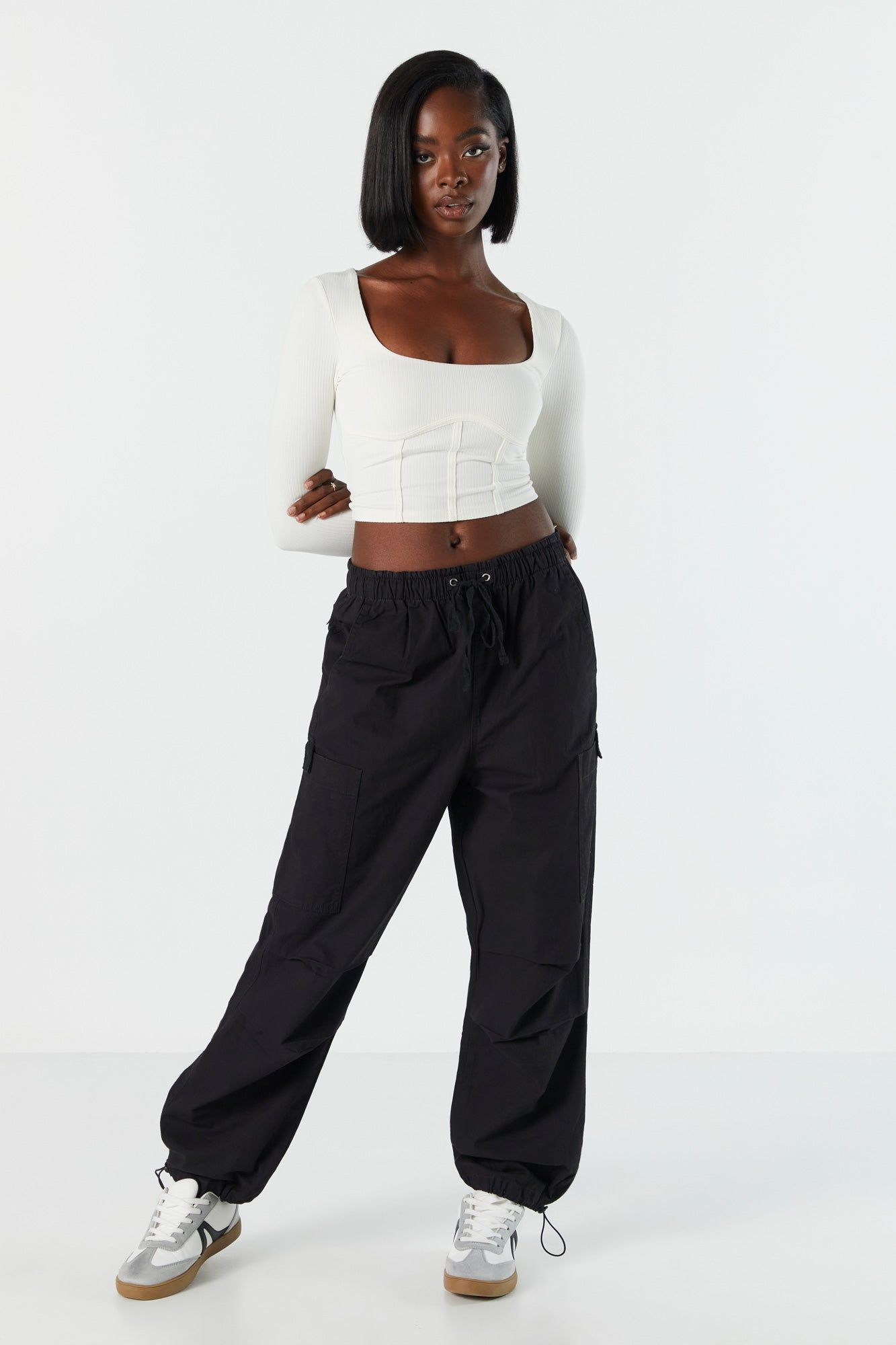 Canvas Cargo Parachute Pant sold by Charlotte Russe product image thumbnail 7