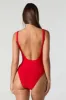 Ribbed Scoop Neck One Piece Swimsuit sold by Charlotte Russe