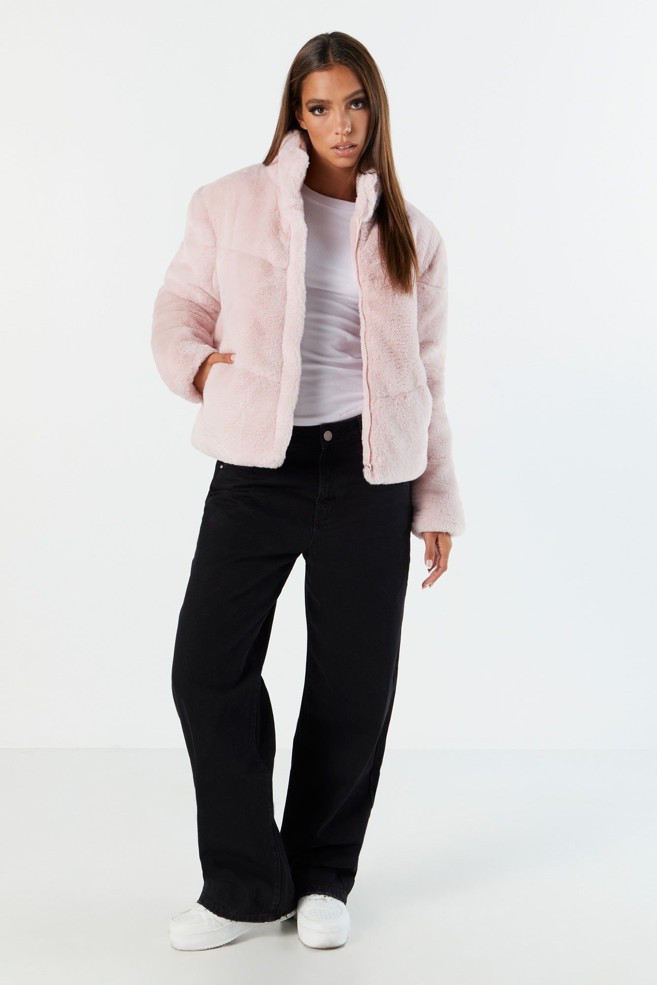 Plush Zip-Up Jacket sold by Charlotte Russe product image thumbnail 15