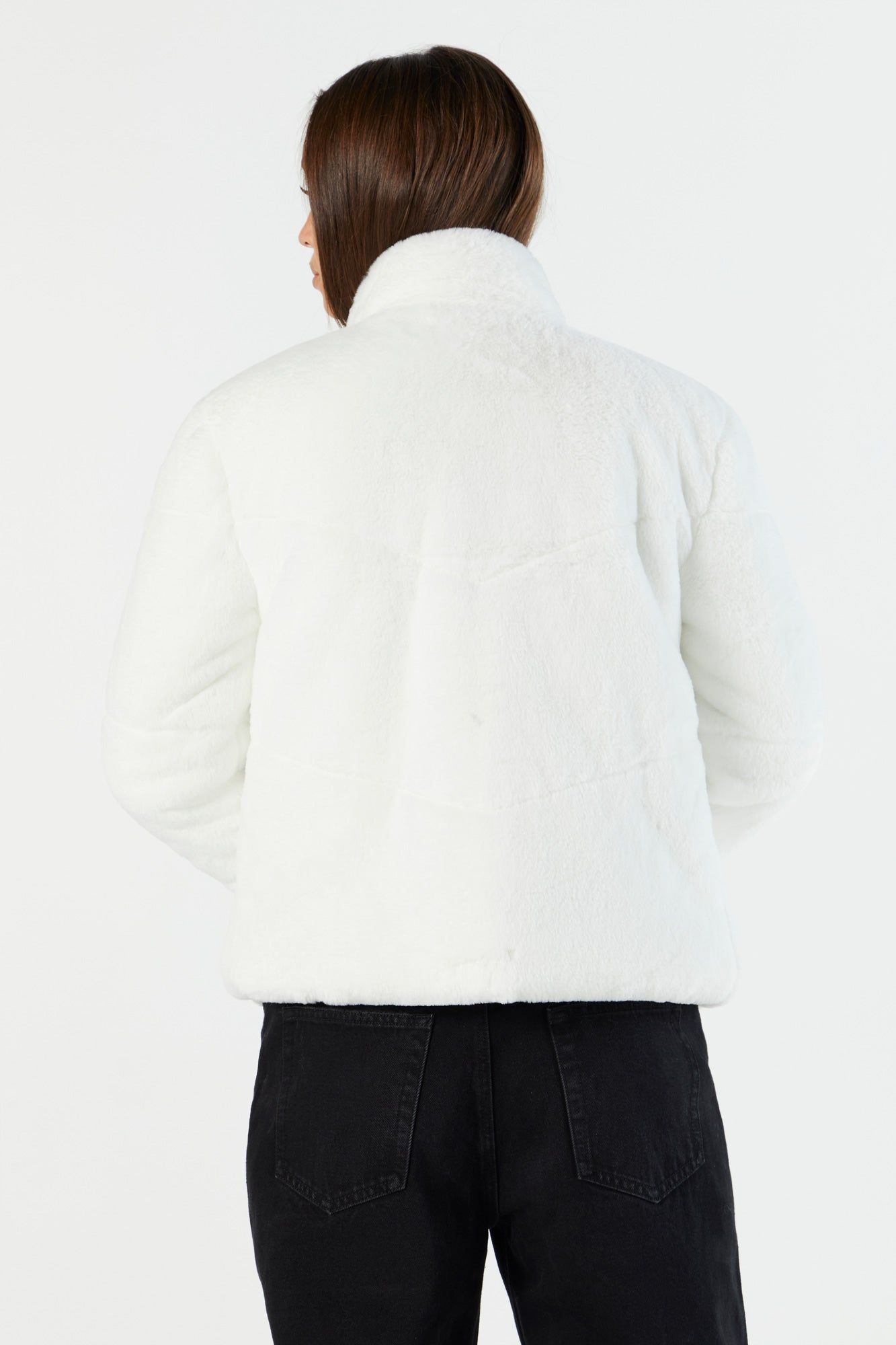 Plush Zip-Up Jacket sold by Charlotte Russe product image thumbnail 8