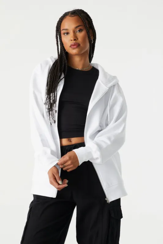 Oversized Zip Hoodie sold by Charlotte Russe
