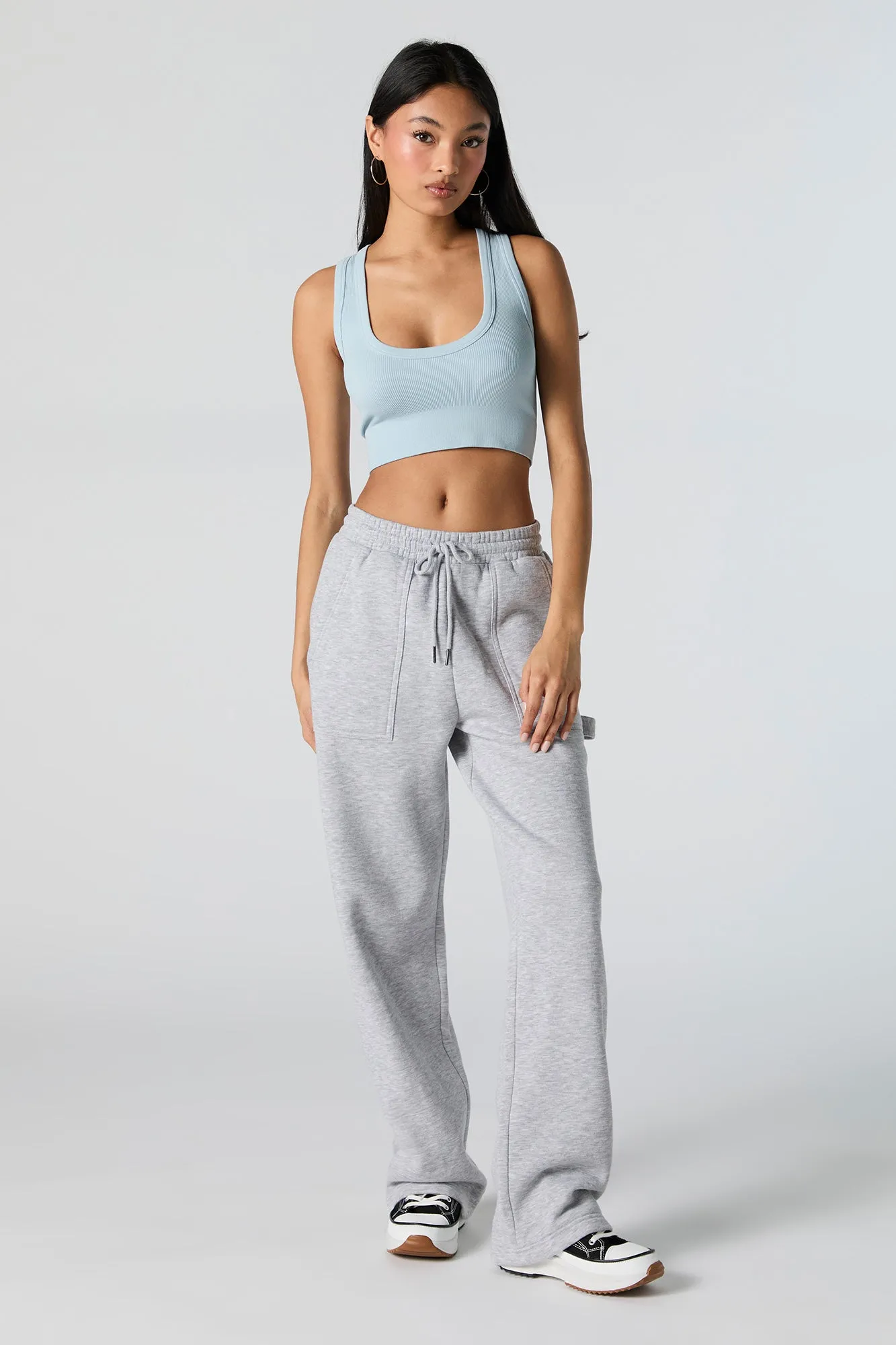 Seamless Ultra Scoop Neck Cropped Tank sold by Charlotte Russe product image thumbnail 3