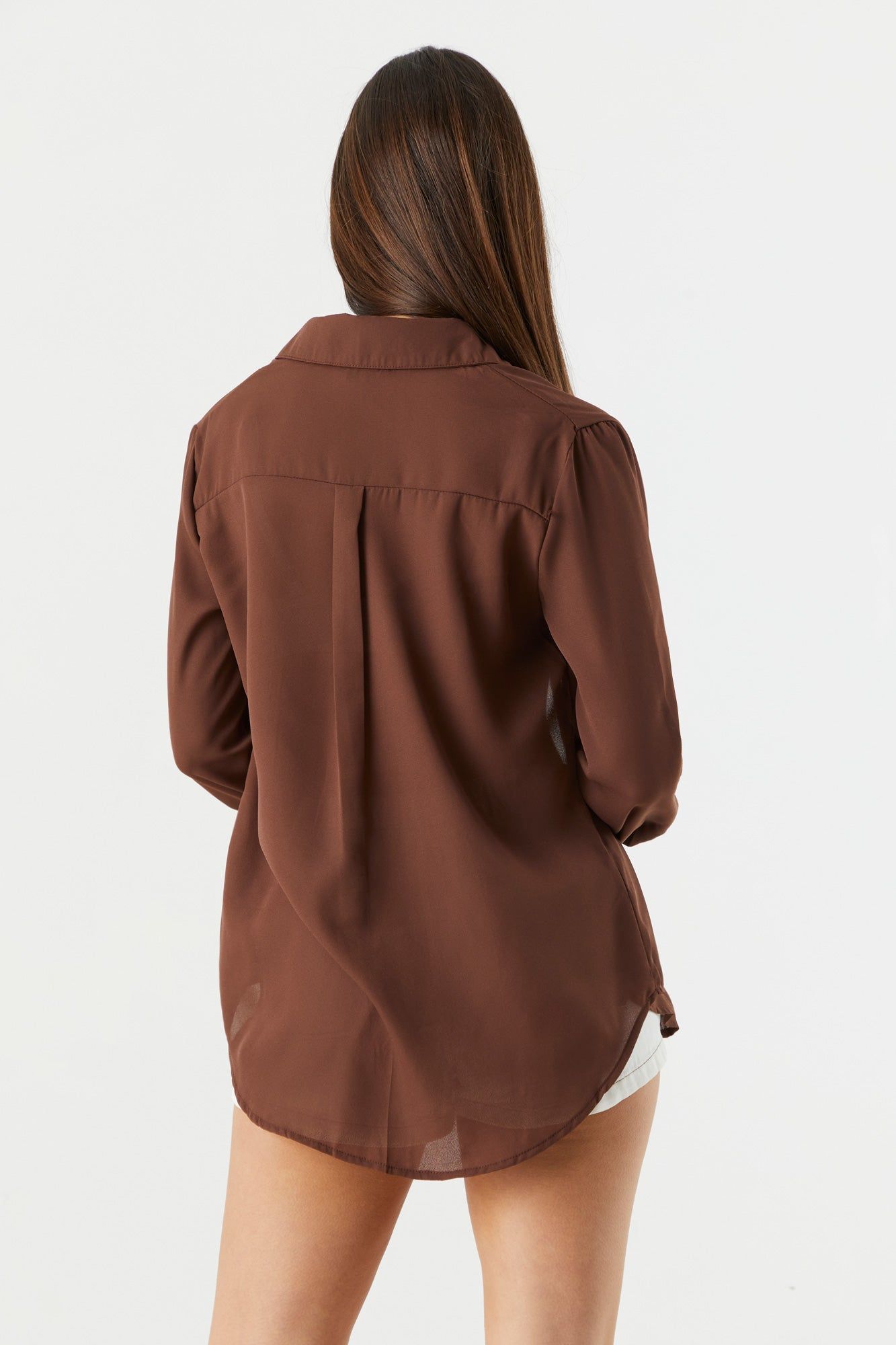 Button-Up Long Sleeve Shirt sold by Charlotte Russe product image thumbnail 2