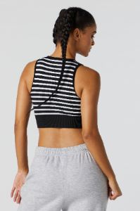 Seamless Ribbed Cropped Tank sold by Charlotte Russe