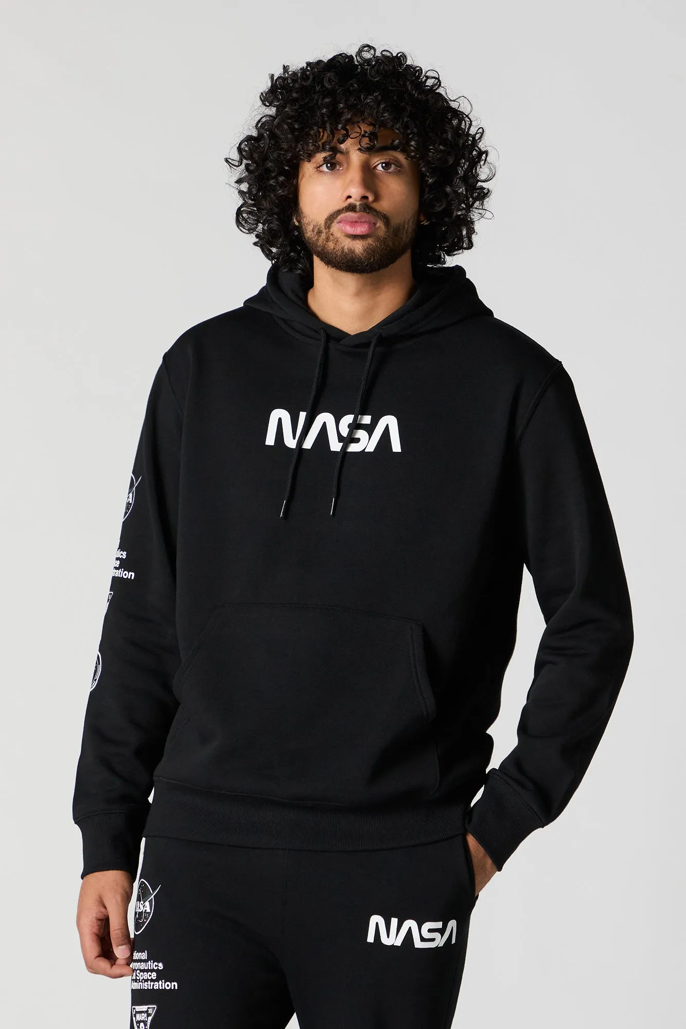 NASA Graphic Fleece Hoodie sold by Charlotte Russe product image thumbnail 4
