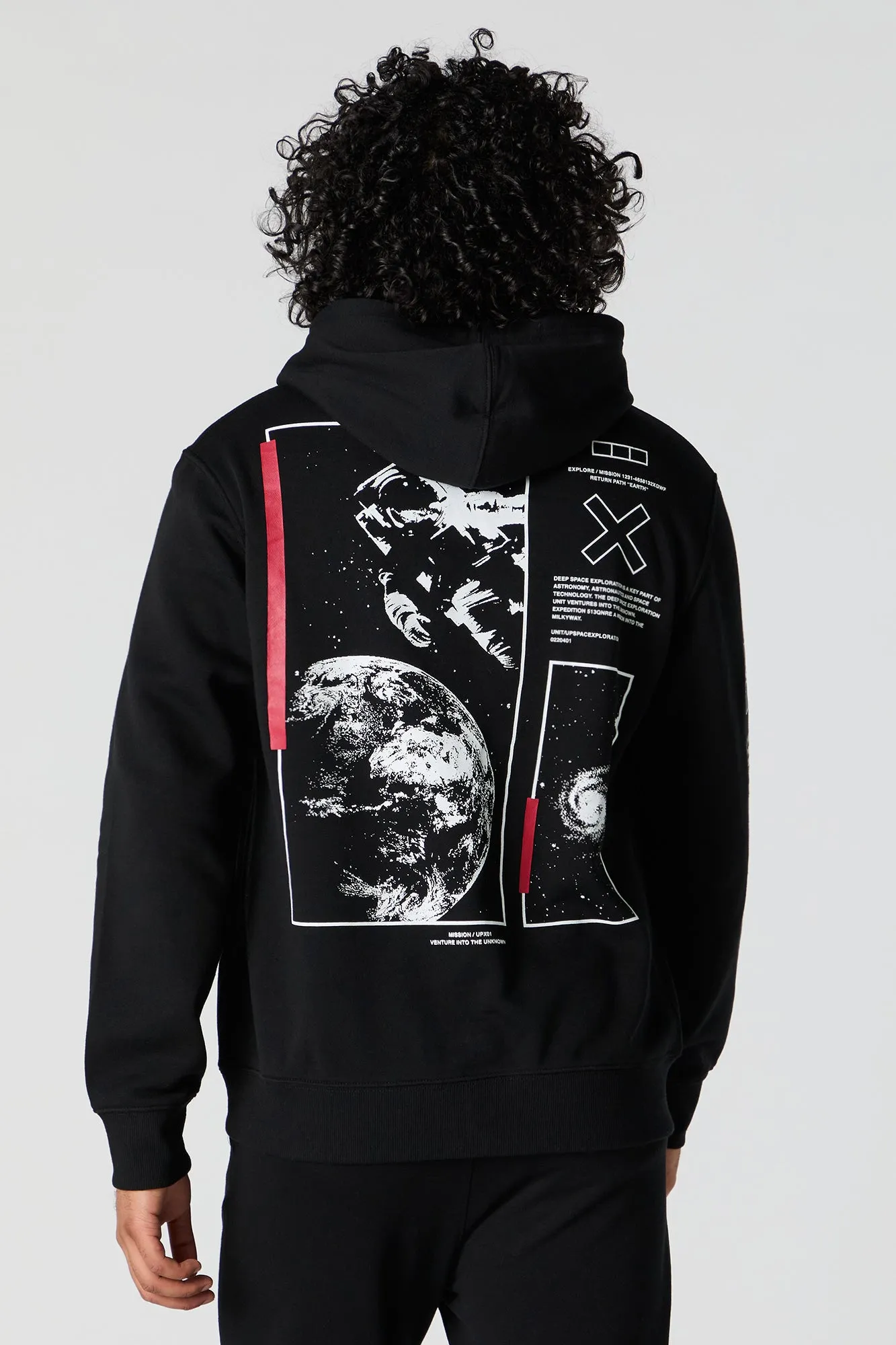 NASA Graphic Fleece Hoodie sold by Charlotte Russe product image thumbnail 2
