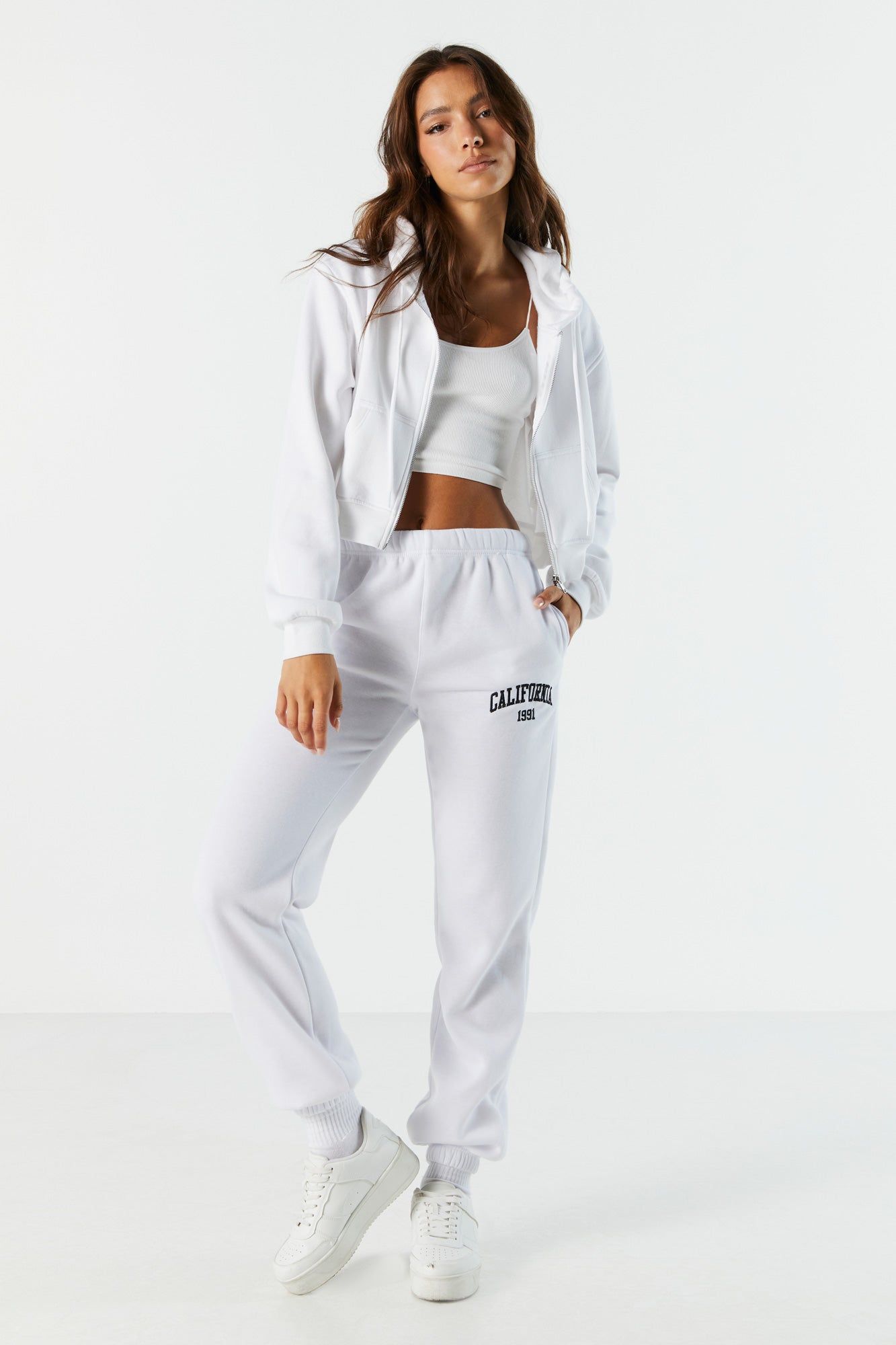 California Embroidered Fleece Jogger sold by Charlotte Russe