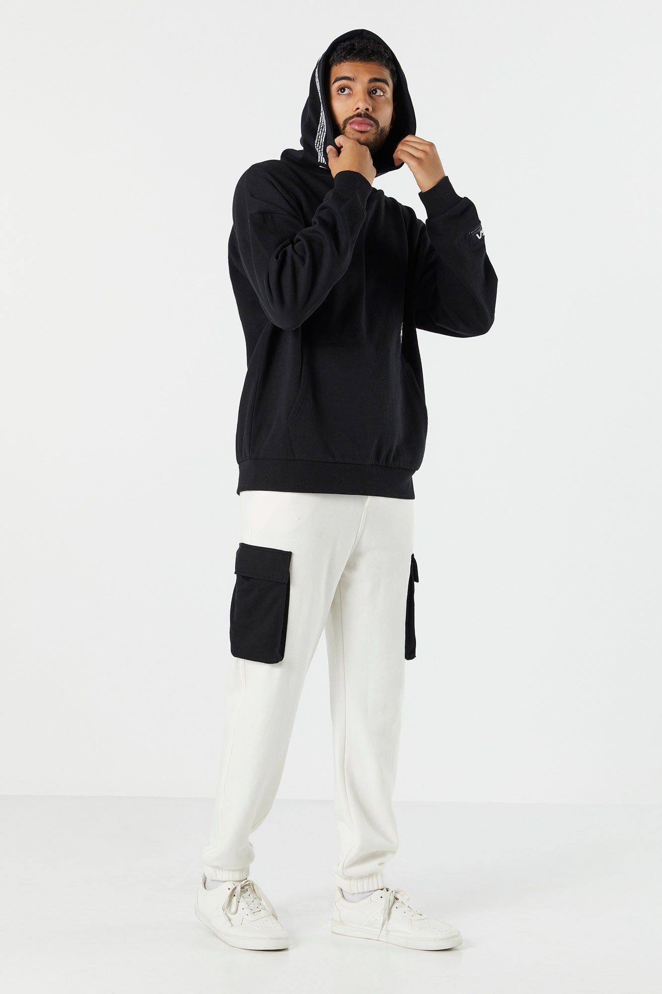 Black NASA Graphic Oversized Hoodie sold by Charlotte Russe product image thumbnail 3