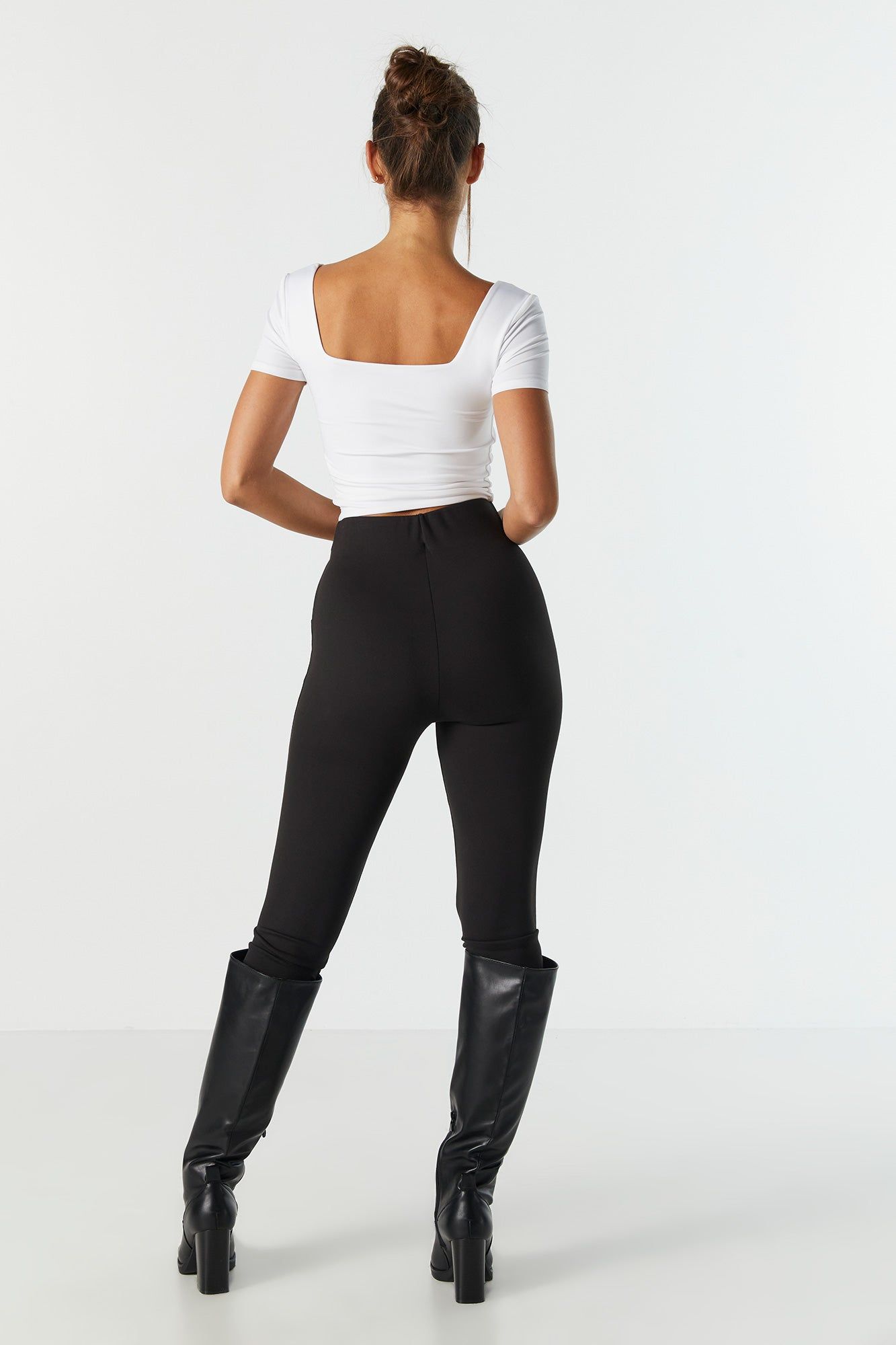 Solid Button Legging sold by Charlotte Russe product image thumbnail 3