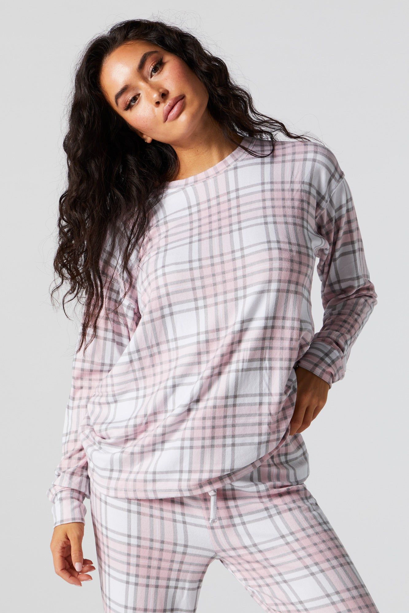 Holiday Love Print 2 Piece Pajama Set sold by Charlotte Russe