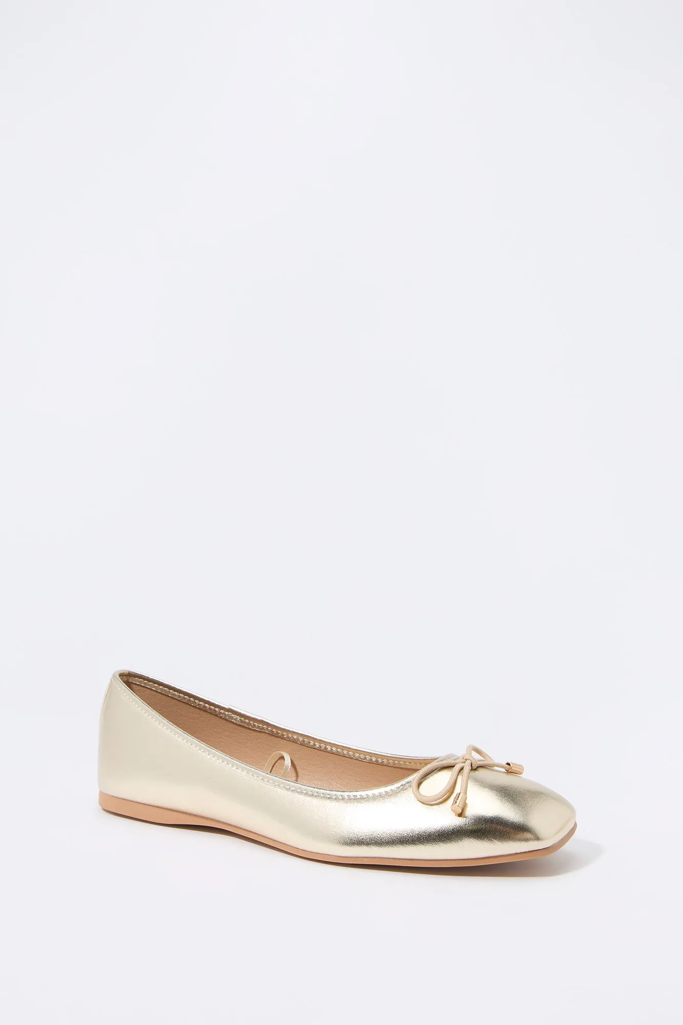 Metallic Bow Ballet Flat sold by Charlotte Russe product image thumbnail 2