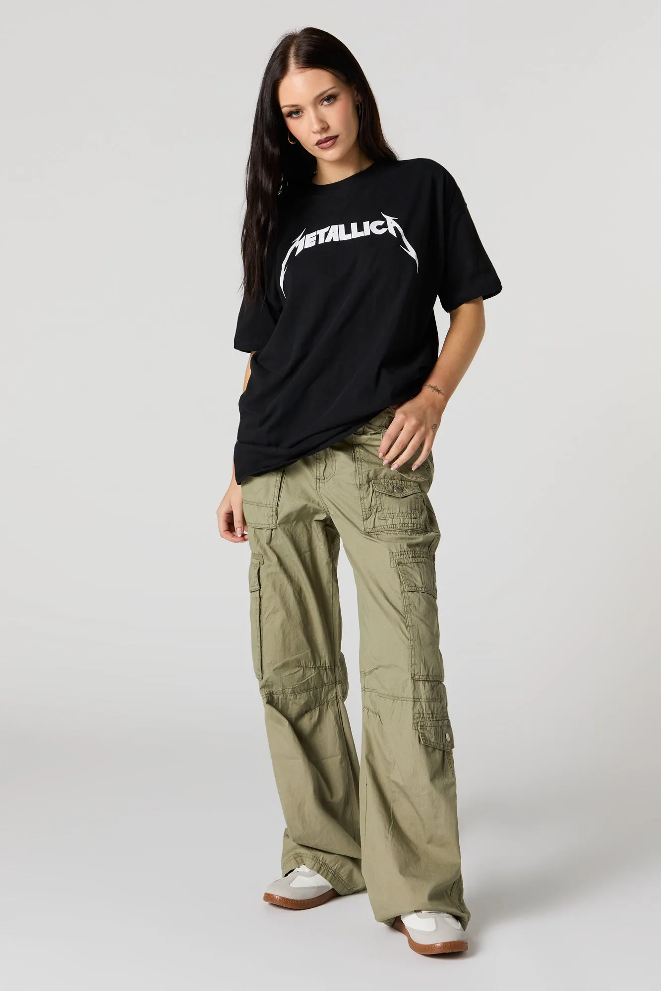 Metallica Graphic Boyfriend T-Shirt sold by Charlotte Russe product image thumbnail 3