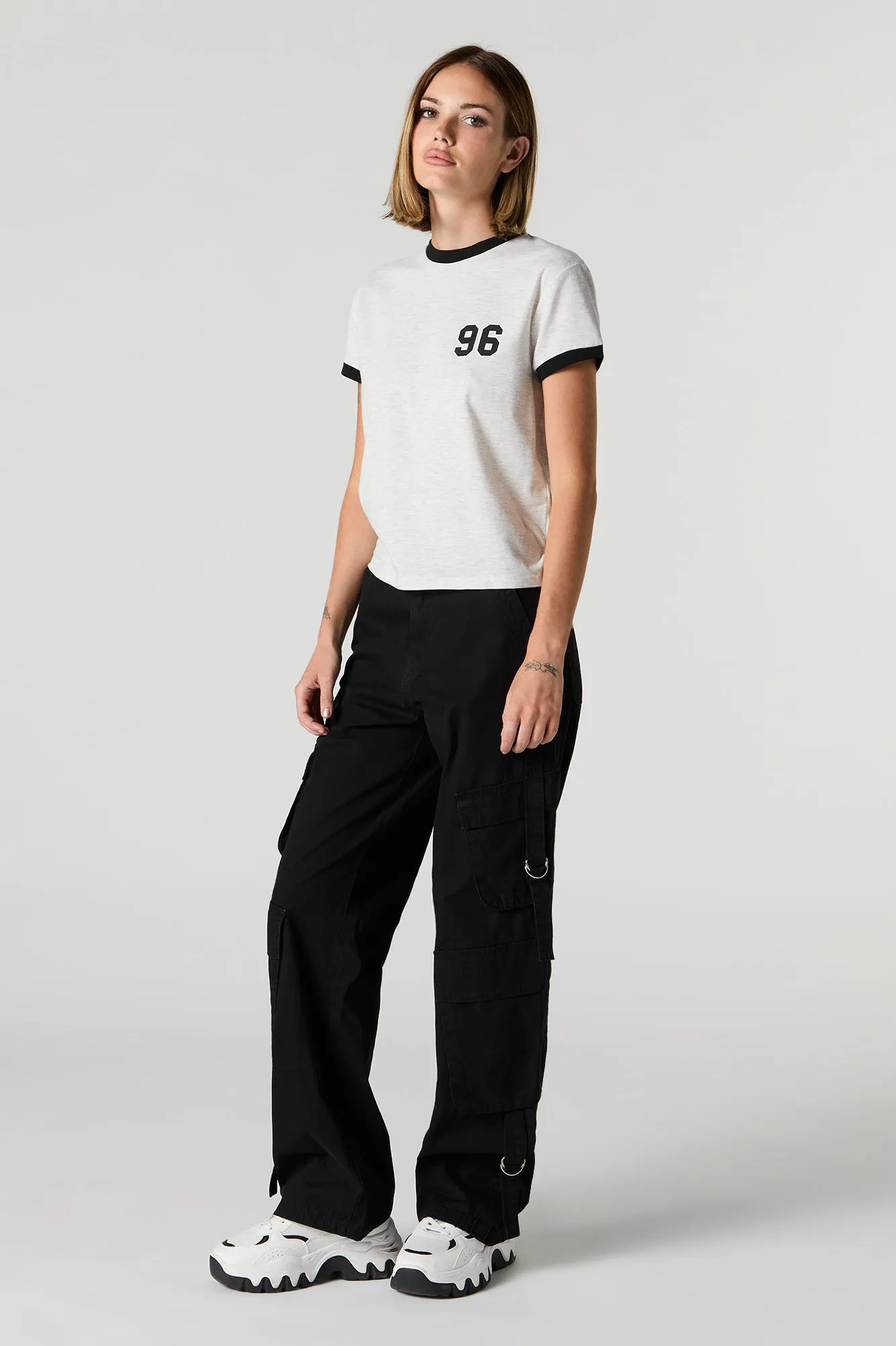 Straight Leg Utility Cargo Pant sold by Charlotte Russe product image thumbnail 5