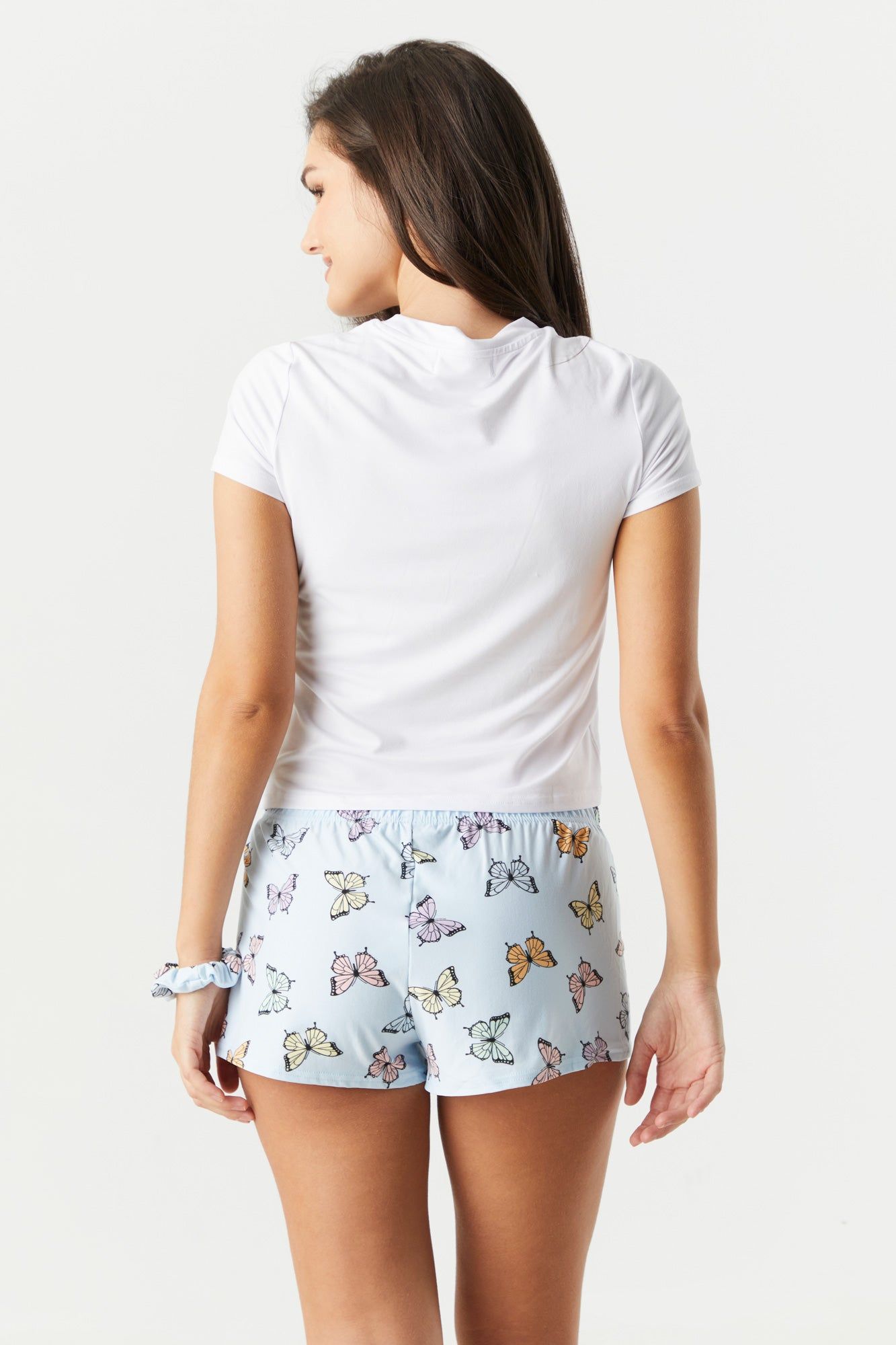 Butterfly Graphic 3 Piece Pajama Set sold by Charlotte Russe product image thumbnail 2
